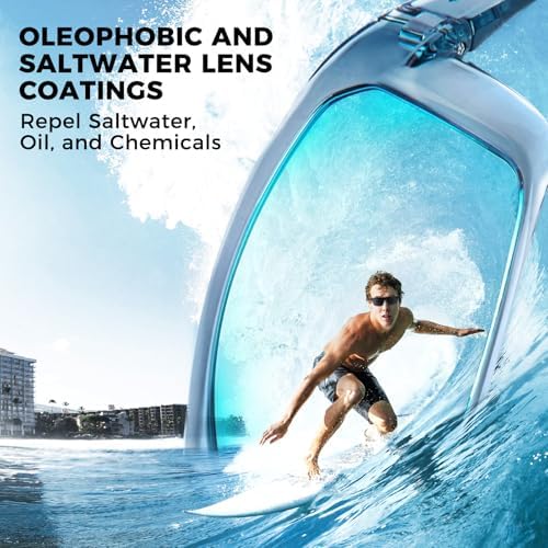 KastKing Huzzah Polarized Sport Sunglasses for Men and Women, Wrap Design - Image 2