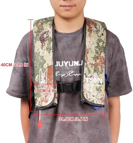 Automatic Inflatable Life Jacket | Low Profile PFD for Adults | Compact Design Self Inflating Life Vest | Supports up to 330 lbs - Image 2