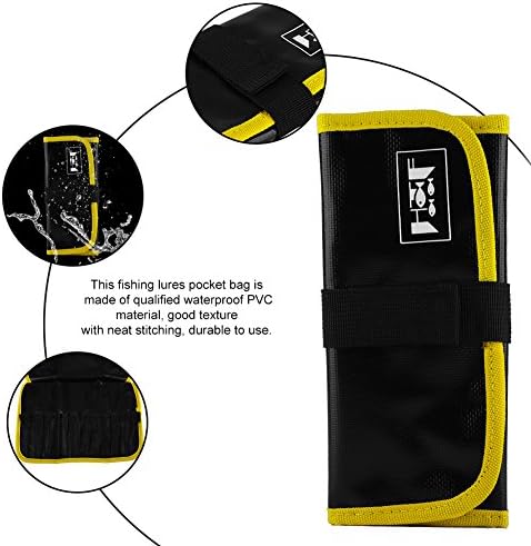 VGEBY Fishing Lures Bag, Portable Vertical Storage Organizer Jig Bag for Anglers on Boat Shore Freshwater Fishing Trips - Image 2