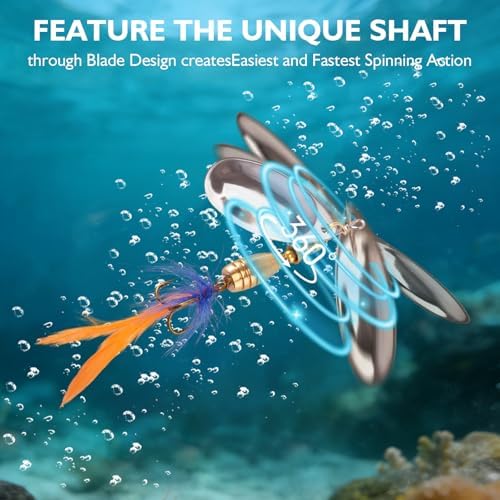 FONMANG Fishing Lure Spinner baits for Freshwater and Saltwater,2026 New Bass Trout Fishing Lures Also for Crappie Salmon Walleye Pike - Image 3