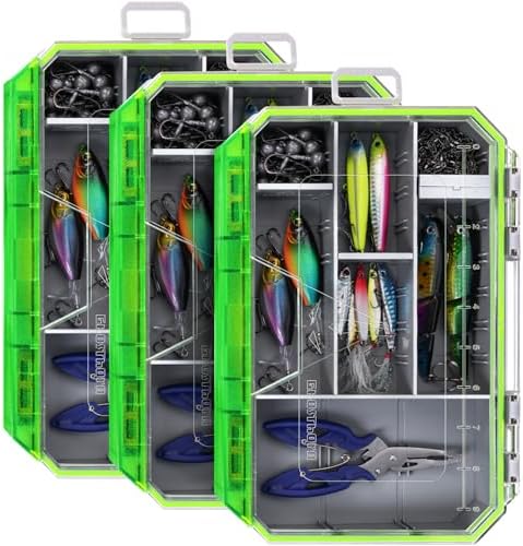 Ghosthorn Waterproof Fishing Tackle Box Trays Organizer Lure Storage 3600*3 by Ghosthorn
