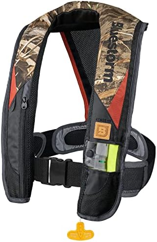 BLUESTORM Atmos 40 Automatic/Manual Inflatable PFD Life Jacket for Adults | US Coast Guard (USCG) Approved Life Vest by Bluestorm