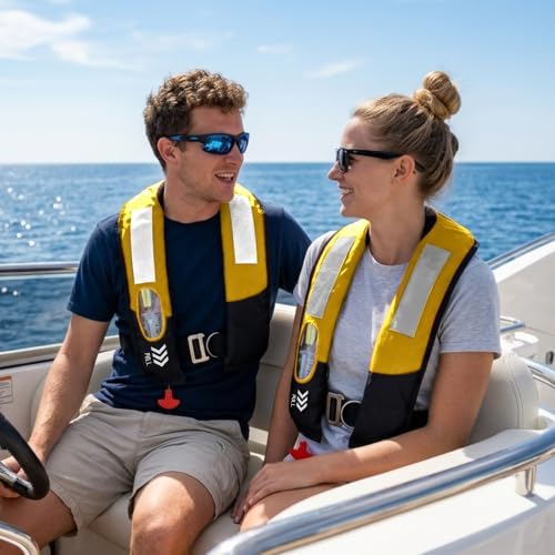 Manual Inflatable Life Jacket,Preserver PFD for Adults,Life Vest for Adults,Supports Weight up to 330 pounds - Image 5