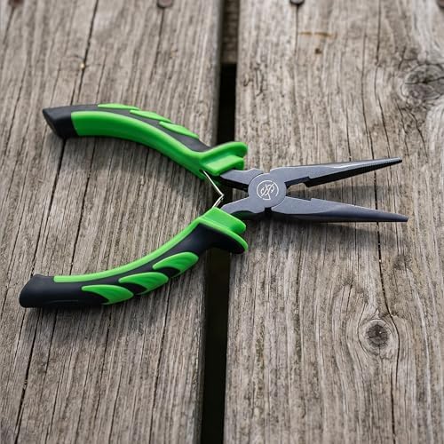 Googan Squad 6 Inch Aluminum Fishing Pliers with Spring Loaded Jaws and Soft Grip Handles for Hook Removal, Line Cutting and Crimping - Image 3