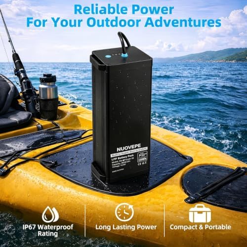 12V Portable Lithium Fish Finder Battery Kit, Aluminum Alloy Case - Image 5