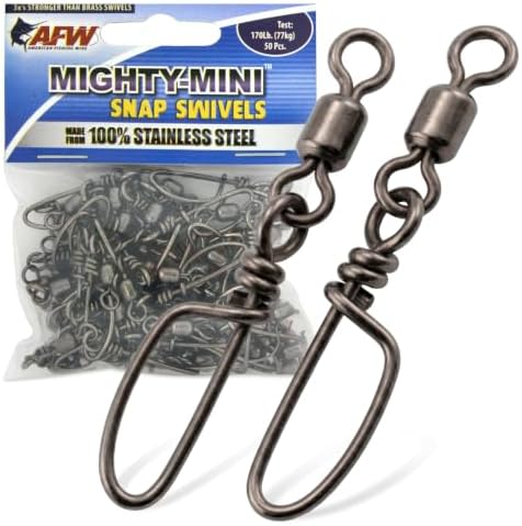 AFW Mighty-Mini Wire Fishing Swivels by AFWFishingBrands