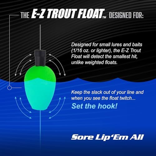 Trout Magnet E-Z Trout Floats - 36 Easy to Adjust Slotted Fishing Bobbers - Freshwater and Saltwater Teardrop Fishing Strike Indicators - Made in The USA by Leland's Lures - Ultra-Responsive Floats - Image 6
