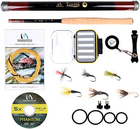 Maxcatch Tenkara Fly Fishing Rod and Combo 7:3 Action, 9/10/11/12/13ft/Triple Zoom 8'10''/9'9''/10'6'',10'8''/11'10''/12'9'' by Maxcatch