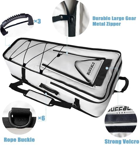 Buffalo Gear Kayak Fishing Cooler,36in Portable Kayak Cooler for Caught Fish,Leak Proof Kayak Fishing Kill Bags with Shoulder Strap - Image 3