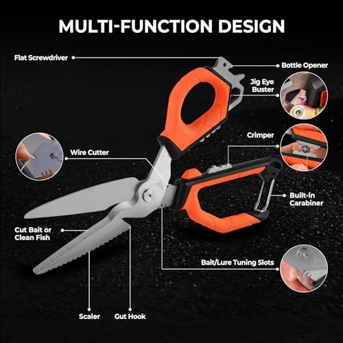 KastKing Paradox 9 inch Fishing Bait Shears - Image 4
