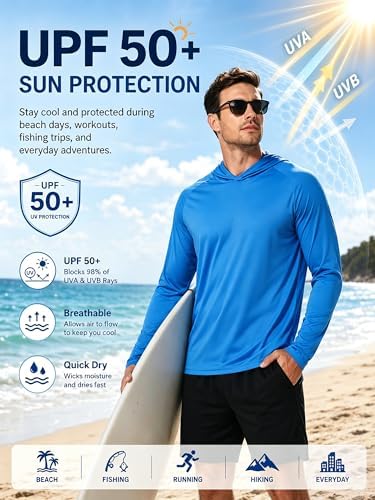 ZITY Men's Lightweight Pullover Hoodie UPF 50+ Fishing Shirts Sweatshirt - Image 3