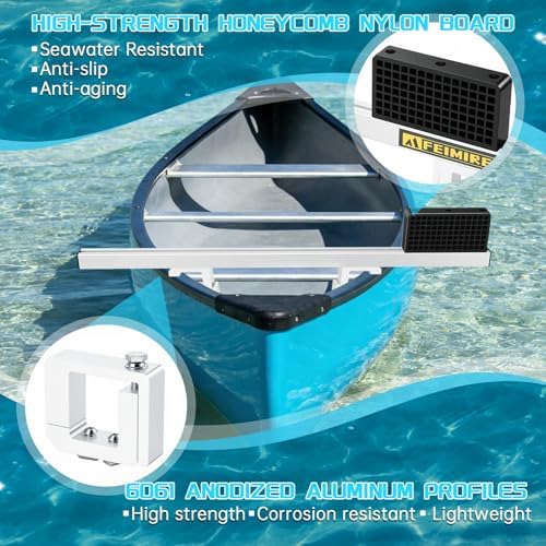 Canoe Trolling Motor Mount Bracket & Fishing Accessories Mount Platform for Canoe (Single Bracket(C-Type Fixtures Installation)) - Image 5