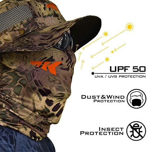 KastKing Sol Armis UPF50+ Neck Gaiter, Hydrocool Fishing Mask, Men & Women - Image 2