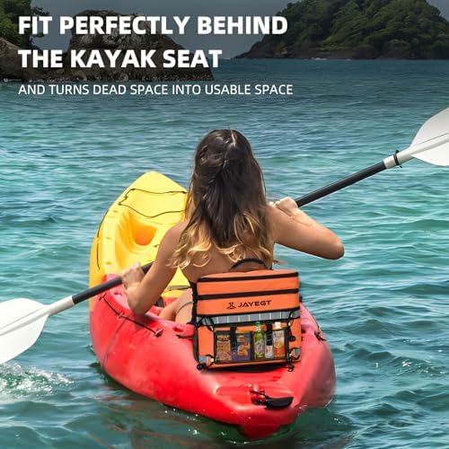 Kayak Cooler Behind Seat - Waterproof Cooler Bag Compatible with Lawn-Chair Seat Kayak，Kayak Accessories Camping Cooler, Portable Ice Chest for Fishing, Beach, Travel,Picnic, Cooler Leak-Proof - Image 3