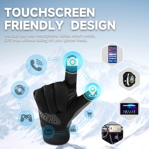 OZERO Winter Balaclava Gloves Set: Windproof Ski Mask Balaclava & Gloves - Image 4