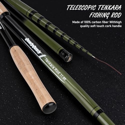 QualyQualy Tenkara Fly Rod Combo Beginner Kit, Tenkara Fishing Rod in 8.7ft/10.6ft/11.6ft 24T Fly Fishing Kit with Telescopic Fly Rod Flies Tippet and Fishing Chest Bag - Image 3