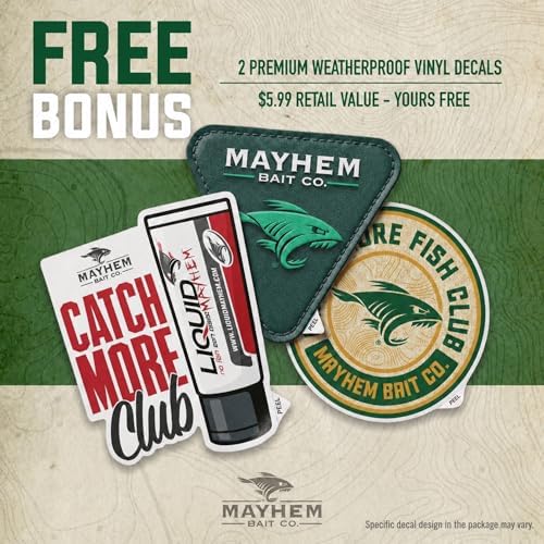 Liquid Mayhem Bass Fish Attractant Gel 60 ml / 2 oz · 60 Uses – Real Anchovy Bait & Aminos | UV-Enhanced Long-Lasting Gel – All Lure Types - Image 5