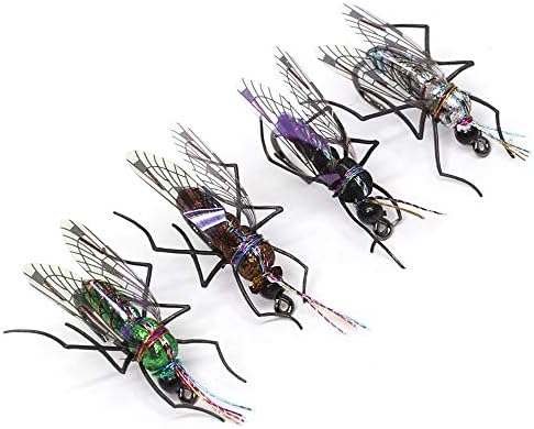 YZD Fly Fishing Flies Realistic Dry Wet Nymph Trout Flies Hand Tie Lures Kits 12/26/48 Pcs… by YZD