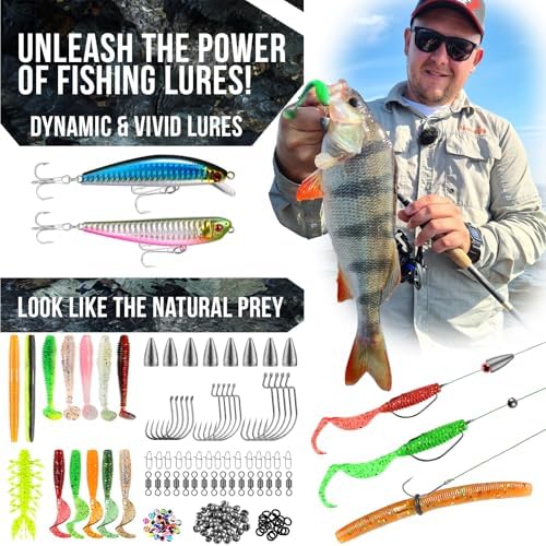 PLUSINNO Fishing Backpack with Tackle Box Fishing Gear Kit Tackle Bag - Image 4