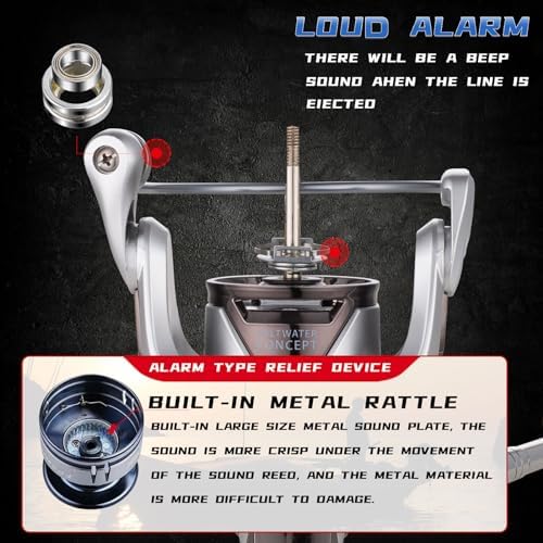 Saltwater Spinning Reel, 13+1BB Smooth Saltwater Fishing Reels, Carbon Drag - Image 6