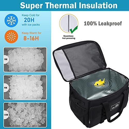 48 Can Insulated Soft Sided Collapsible Cooler Bag Ice Chest - Image 3