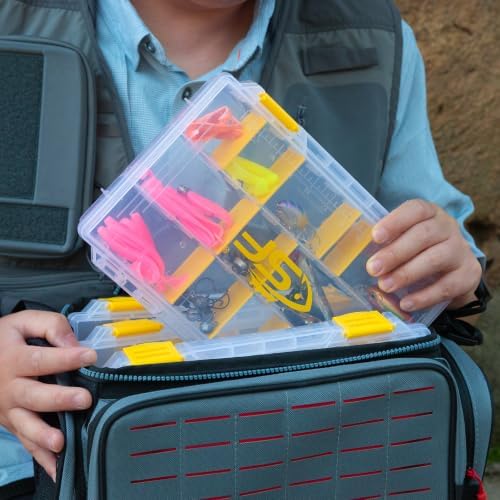 SF Tackle Box 3600 Plastic Tackle Trays Fishing Tackle Box Storage Organizer with Removable Dividers 4 Packs Lure Terminal Storage - Image 3