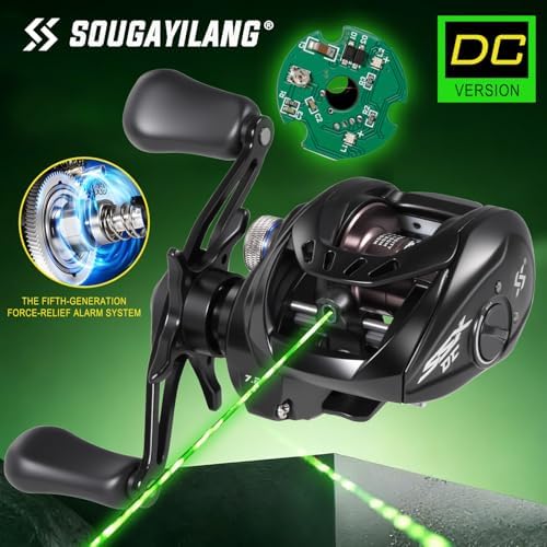 Sougayilang Baitcasting Reel with Digital Anti-Backlash Control - Smart Computer Braking System, 7.2:1 Gear Ratio, 18.5LB Max Drag-Easy Casting Baitcaster for Beginners & Bass Anglers - Image 4