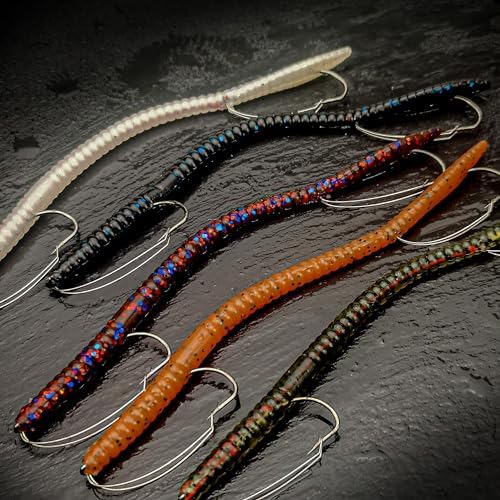 Weedless Fishing Lures Bass Lures, Soft Plastic Worm Swimbaits - Image 7