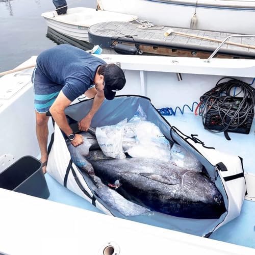 Buffalo Gear Large Fish Kill Bag with YKK Zipper, 80x40in Insulate Fish Cooler Bag for Tuna or Billfish Cold and Fresh - Image 4