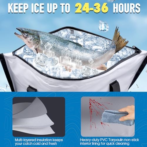 THKFISH Insulated Fish Cooler Bag, Fish Kill Bag for Caught Fish - Image 3