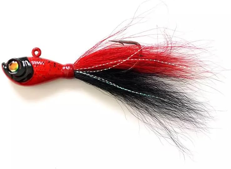 6oz bucktail jig fluke Lure Saltwater Freshwater for bass Striper Bluefish surf Fishing by Seasky