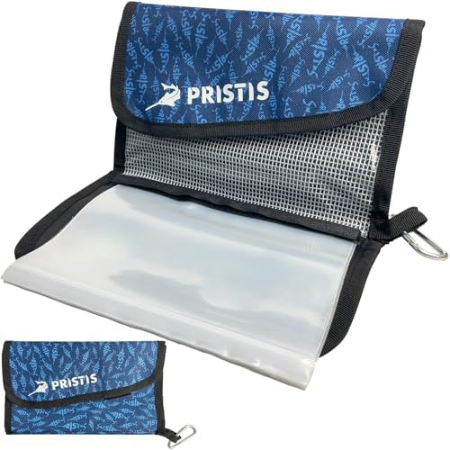 Pristis Fishing Soft Lure Storage Binder Bag, Bait Wallet Case Sea Blue by Pristis