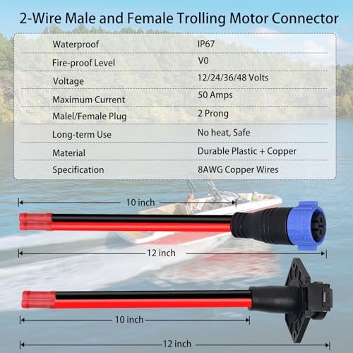 Trolling Motor Plug and Receptacle for Minn Kota Marine Boat - Image 5