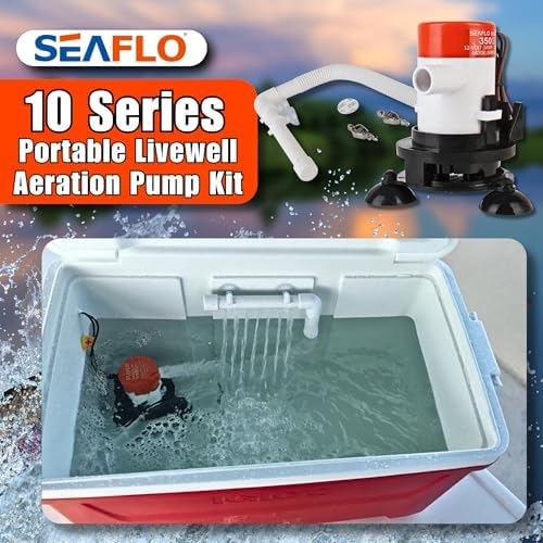 SEAFLO 10 Series Portable Livewell Aerator Kit - 12V, 350 GPH, Adjustable Hosepipe, Submersible, Corrosion-Resistant, Efficient Oxygenation, Fresh/Saltwater Use, CE & ROHS Certified, 4-Year Warranty - Image 3
