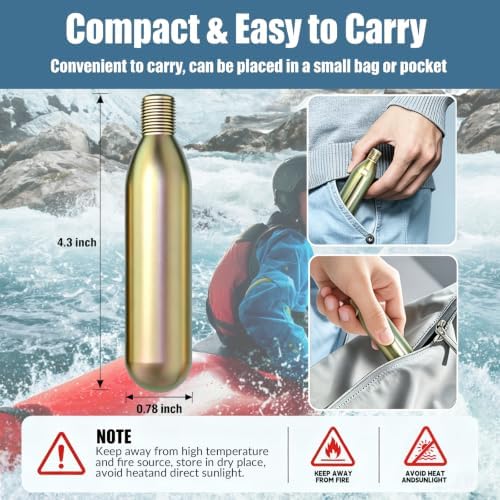 24g CO2 Cartridge for Life Vest,Accessory for C02 PFD Rearming Kit - Image 6