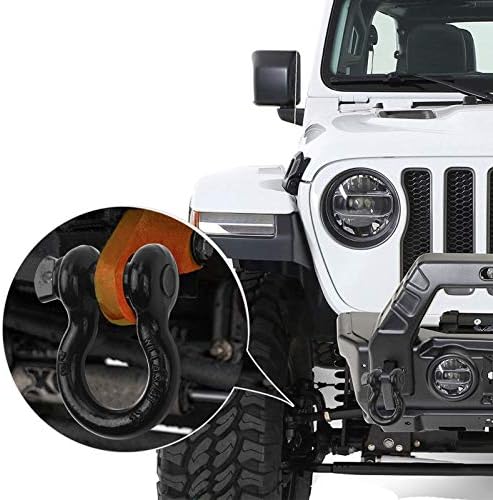 Shackles 3/4"(2 Pack) D-Ring Shackle Rugged 28.5 Ton (57,000 Lbs) Maximum Break Strength Heavy Duty Tow Shackles Perfect Shackle work with Tow Strap, Winch, Off-Road Jeep Truck Vehicle Recovery - Image 6