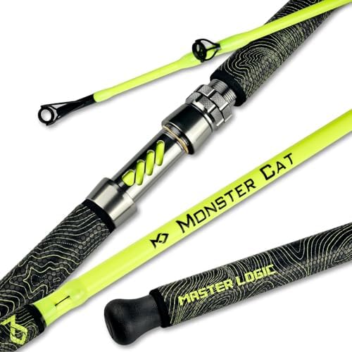Monster Catfish Casting Rod, 7' MH Glow-in-Dark 1-Piece by MASTERLOGIC