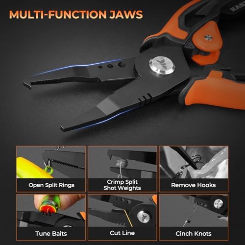 KastKing AeroVice 7.5” Fishing Pliers, Saltwater Resistant Fishing Gear - Image 2