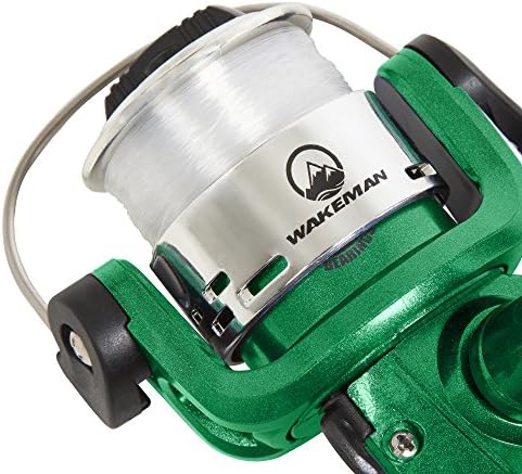 Wakeman Fiberglass Fishing Rod and Reel Combo – 2-Piece 65-Inch Medium Action Spinning Rod Set for Lake Fishing - Image 3