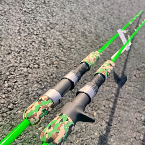 GOOFISH® Solid Nano Blank Series- Vertical Deep Sea Speed Fast or Slow Pitch Jigging Rod 5'5"(168cm) Size PE 3-6 Max Jig 500g Saltwater Boat Trolling Jig Rod with Fuji Guide - Image 2