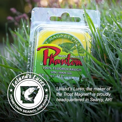 Trout Magnet Phantom Fluorocarbon Leader – Ultra-Invisible, 100% Fluorocarbon Clear Leader Line (Tippet) for Trout & Clear Water Fishing - 50 Meter Spool - Image 5
