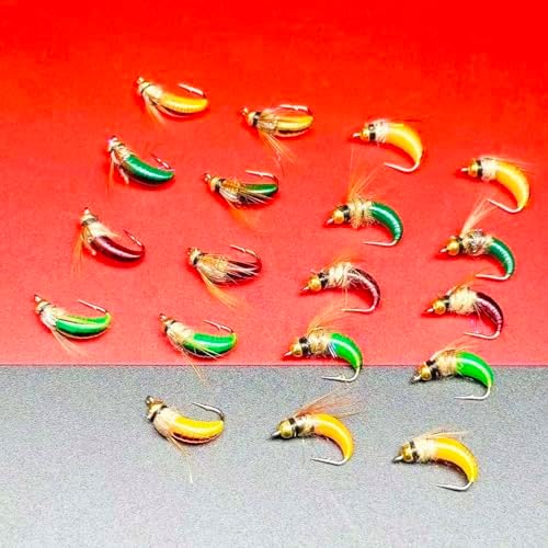 10Pc Wet Flies Bait Fly Fishing Flies for Bass Trout Pike Salmon Brass Head Caddis Nymph Handmade Fishing Bait Artificial Insect Fishing Lure - Image 6