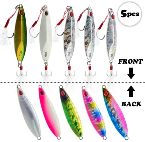 Vertical Jig Fishing Lures Saltwater Jigs Spoon Metal Design Tuna Baits - Image 3