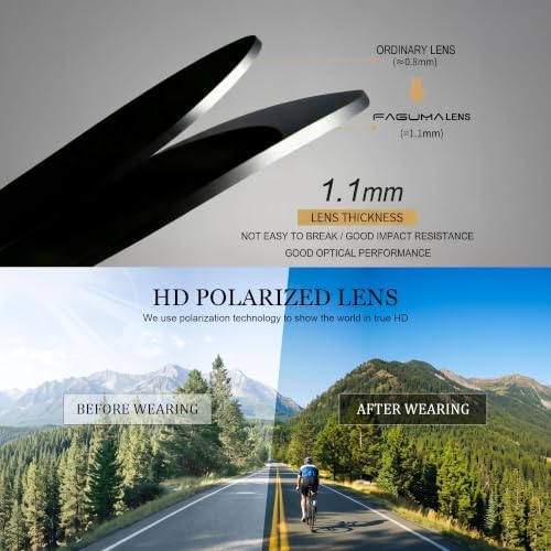 FAGUMA Sports Polarized Sunglasses For Men UV400 Protection - Image 6