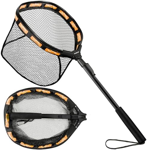 PLUSINNO Fishing Net Fish Floating Landing Net with Handle by PLUSINNO