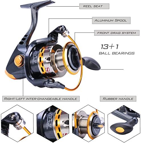 Sougayilang Fishing Rod Reel Combos Carbon Fiber Telescopic Fishing pole with Spinning Reel for Travel Saltwater Freshwater Fishing - Image 4