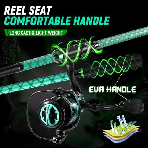 SOUGAYILANG Surf Fishing Rod and Reel Combo，Carbon Surf Rod Set - Image 4