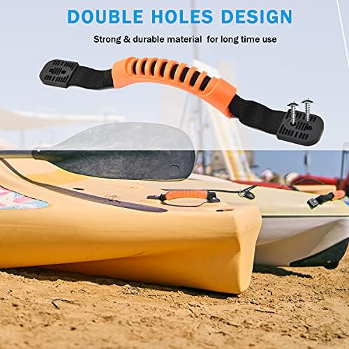 Kayak Carry Handle Rigging Kit -Kayak Canoe Carry Handles, 15 FT 6mm Elastic Bungee Cord Replacement Parts for Kayaks Canoes Boat Suitcase - Image 2