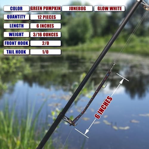 Weedless Fishing Lures Bass Lures, Soft Plastic Worm Swimbaits - Image 6