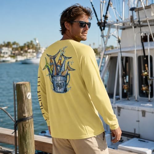 Palmyth Fishing Shirts for Men Long Sleeve UPF 50+ T Shirt Sun Protection - Image 2